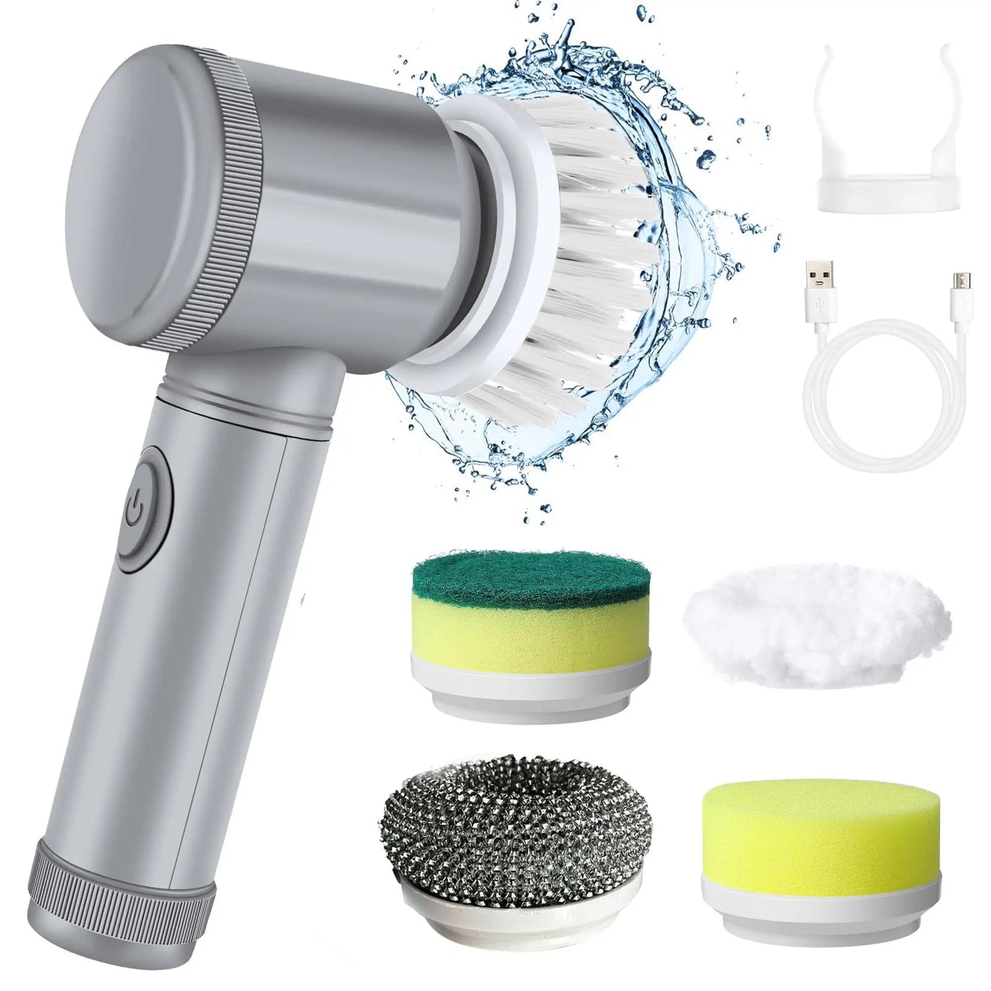 Xiaomi brosse de nettoyage électrique puissante 5 en 1 brosse à récurer rotative.